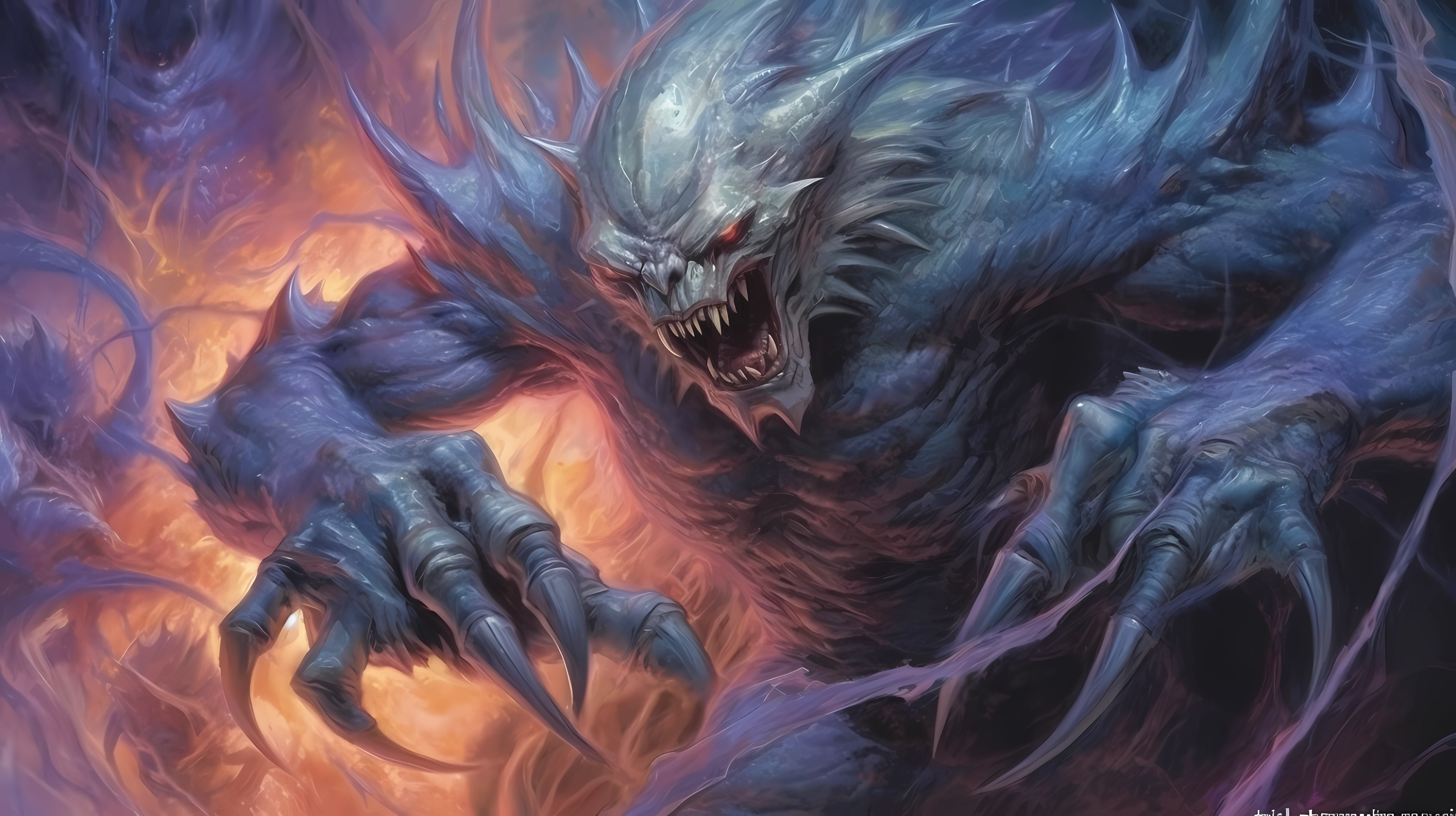 A terrifying spectral beast, one of many horrors we faced
